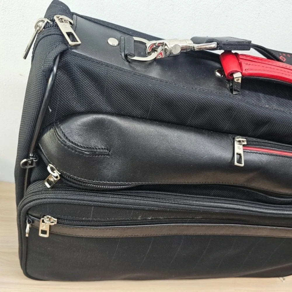 Samsonite Carry On Travel Bag Black Label‎ 2 Way Luggage Briefcase Suit Bag Luxe